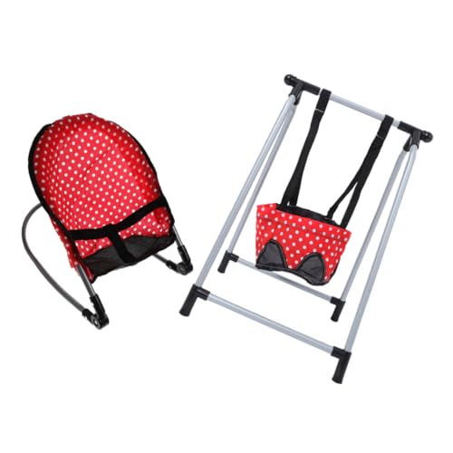 Garneck 1 Satz Puppenzubehör Zubehör für Babypuppen Kinderwagen für Babypuppen Hüpfsitz für Babypuppen Babypuppenwippe Kinderwagen für Puppen Spielsets für Babypuppen Puppenmöbel Stoff rot Garneck 1 Satz Puppenzubehör Zubehör für Babypuppen Kinderwagen für Babypuppen Hüpfsitz für Babypuppen Babypuppenwippe Kinderwagen für Puppen Spielsets für Babypuppen Puppenmöbel Stoff rot von Garneck