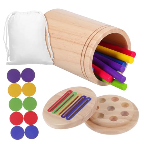 Garneck 1 Satz Puzzle -Tasse Sortieren Von Für Kleinkinder 1-3 Farbklassifikationsbecher Sortieren Farbsortierspielzeug Für Kleinkinder 1-3 Farbsortierung Kautschukholz Garneck 1 Satz Puzzle -Tasse Sortieren Von Für Kleinkinder 1-3 Farbklassifikationsbecher Sortieren Farbsortierspielzeug Für Kleinkinder 1-3 Farbsortierung Kautschukholz von Garneck