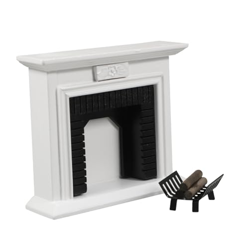 Garneck 1 Satz Realistisches Holzfeuer Design Dekoration für Mini Räume DIY Puppenhaus Zubehör Möbel Modell von Garneck