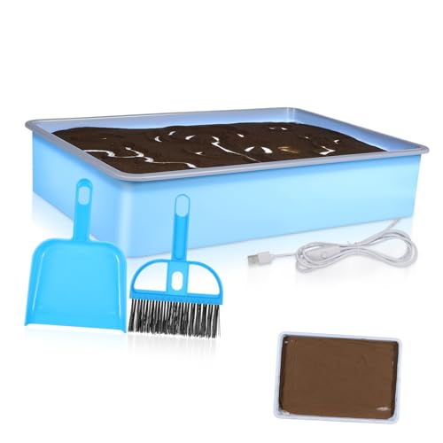 Garneck 1 Satz Sandzeichentischspielzeug Für Sandtisch Mit Sandmaltisch Licht Sandkasten Sandspielzeug Für Sand-zeichentablett Sandkunstsets Für Plastik Sky-Blue von Garneck
