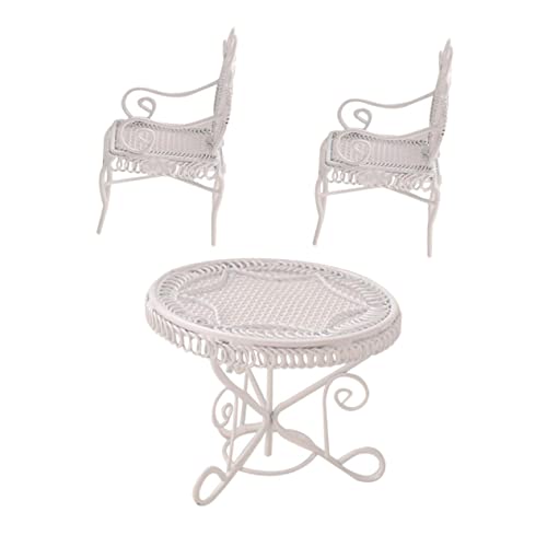 Garneck 1 Satz Schmiedeeisereisen -Tisch und Stuhlmodell Miniatur-Couchtischmodell mini Puppenstubentisch und Stühle Miniatur -Couchtisch Schmiedeeisen Garneck 1 Satz Schmiedeeisereisen -Tisch und Stuhlmodell Miniatur-Couchtischmodell mini Puppenstubentisch und Stühle Miniatur -Couchtisch Schmiedeeisen von Garneck