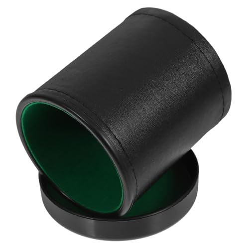 Garneck 1 Satz Siebbecher Aus Geräuschlosem Leder Spender Flasche Leere Würfel Kaffeetasse Würfelstapelbecher Tassen Isolierter Becher Essenswürfel Sehen Schneebesen Zinn Green Plastik von Garneck