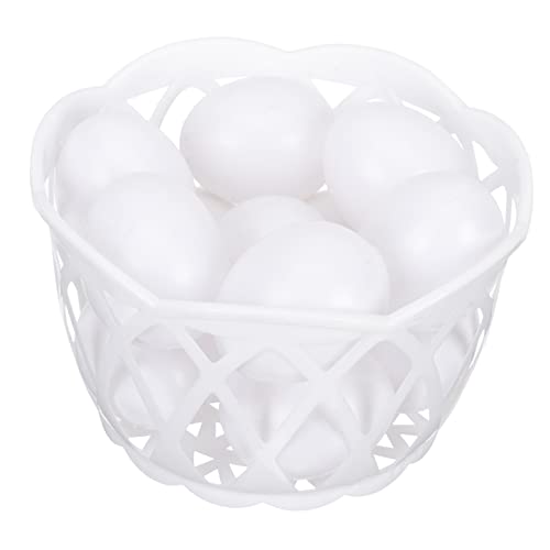 Garneck 1 Satz Simulierte Eierspielzeug falsche Eier Dekoration bemalbare Eier Eierkorb Eierschmuck künstliches ei selber machen Ei Requisiten Eier basteln Plastik Weiß Garneck 1 Satz Simulierte Eierspielzeug falsche Eier Dekoration bemalbare Eier Eierkorb Eierschmuck künstliches ei selber machen Ei Requisiten Eier basteln Plastik Weiß von Garneck