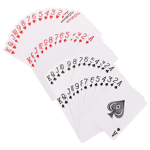 Garneck 1 Satz Spielkarten Mit Wärmeübertragung Leere Spielkarten Zum Beschriften Leere Sammelkarten Kartenbausätze Für Erwachsene Leerer Schürhaken Leeres Brettspiel Jetons Weiß Papier von Garneck