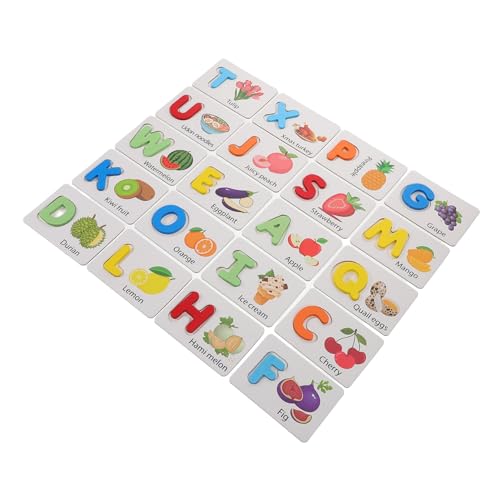 Garneck 1 Satz Spielzeugbildkarten Alphabetkarten ABC-Holzpuzzle Briefblitzkarten Lernkarten für Kleinkinder Alphabet-Flash-Karten ABC-Flash-Karten hölzern Garneck 1 Satz Spielzeugbildkarten Alphabetkarten ABC-Holzpuzzle Briefblitzkarten Lernkarten für Kleinkinder Alphabet-Flash-Karten ABC-Flash-Karten hölzern von Garneck