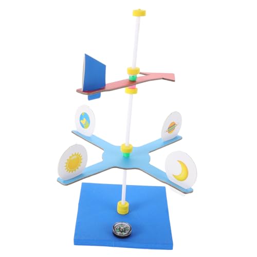 Garneck 1 Satz Wetterfahne Montage Windfahne Wissenschaftliches Kinderspielzeug zum Zusammenbauen Science Kits Experimentierset Schwamm von Garneck