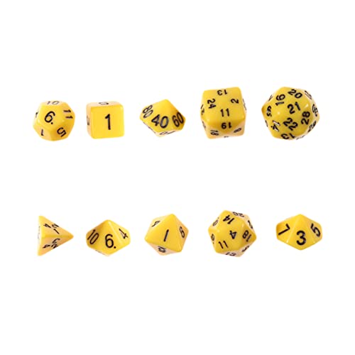 Garneck 1 Satz facettierte Würfel Digitale Würfel Brettspiele facettenreiche Würfel Gelb Garneck 1 Satz facettierte Würfel Digitale Würfel Brettspiele facettenreiche Würfel Gelb von Garneck