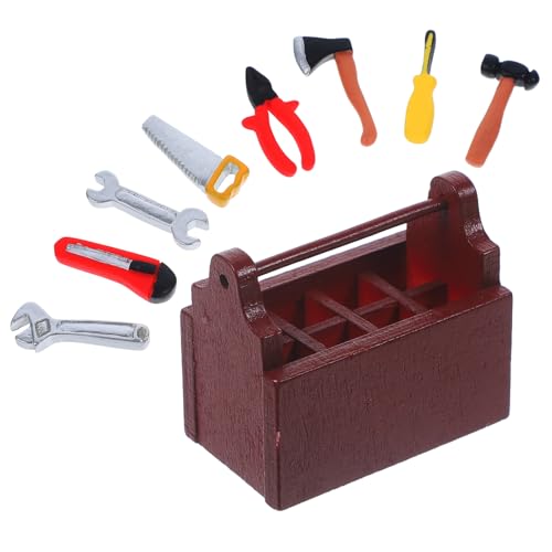 Garneck 1 Satz kleine Werkzeugkiste winzige Werkzeuge Miniaturwerkzeuge für Mini-Tool-Ornamente 1 Puppenhauszubehör im Maßstab 12 Mini-Werkzeuge Harz Garneck 1 Satz kleine Werkzeugkiste winzige Werkzeuge Miniaturwerkzeuge für Mini-Tool-Ornamente 1 Puppenhauszubehör im Maßstab 12 Mini-Werkzeuge Harz von Garneck