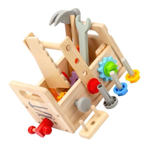 Garneck 1 Satz werkzeugset Werkzeug-Sets werkzeugkasten für holzspielsachen Schraubendreher Lernspielzeug für den Haushalt Werkzeug Lernspielzeug hölzern von Garneck
