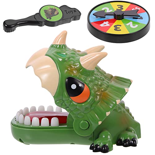 Garneck 1 Satz zum Fingerbeißen Streich Fingerbeißendes Dinosaurierspielzeug Hey Partner kinderspielzeug qridor Party-Zähne-Spiel Dinosaurier-Fingerspiele Plastik Green von Garneck
