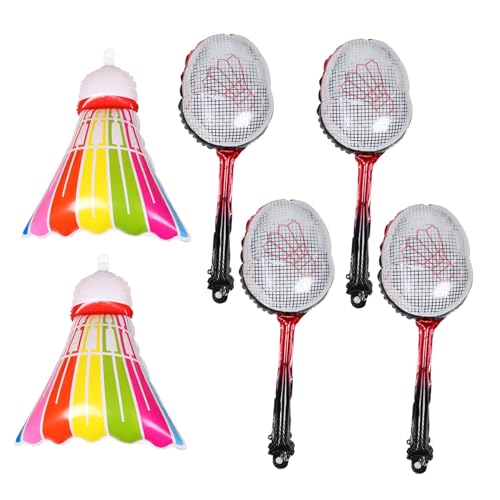 Garneck 1 Set Aufblasbarer Badminton Ballon Badminton Geburtstagsparty Dekoration Badminton Motto Party Zubehör Badminton Badminton Junggesellinnenabschied Dekorationen von Garneck