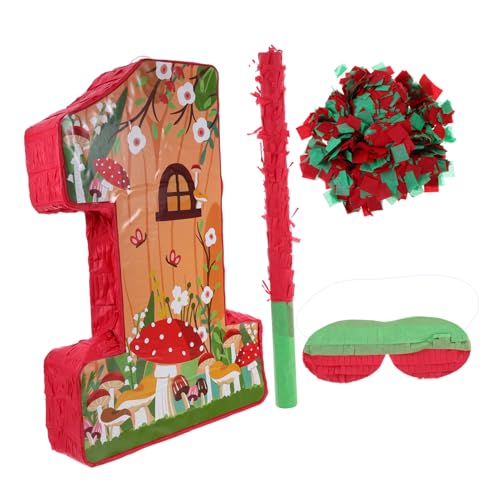 Garneck 1 Set Baby Geburtstag Pilz Pinata Spielzeug Candy Party Pinata Für Kid Unique Pilz Design Spielzeug Für Partydekoration Süßigkeitenspiele Requisite von Garneck