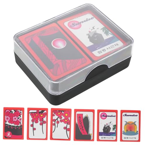 Garneck 1 Set Brettspiel Zeichenkarten Tischläufer Kartenspiele Brettspielkarten Spielkarten Requisiten Karten Requisiten Koreanisches Poker Brettspiel Zubehör Party Zubehör von Garneck
