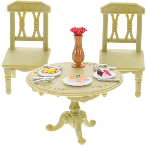 Garneck 1 Set Doppel Tisch Und Stuhl Puppe Miniatur Stühle Kunststoff Mini Möbel Mini Küche Möbel Grün Abs Garneck 1 Set Doppel Tisch Und Stuhl Puppe Miniatur Stühle Kunststoff Mini Möbel Mini Küche Möbel Grün Abs von Garneck