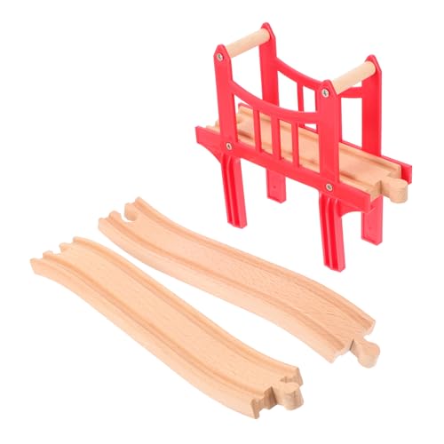 Garneck 1 Set Holzzugbrücken Mit Gleisunterstützung Hölzerne Zugspurzubehör Kompatibel Mit Zügenspuren Spielzeug von Garneck