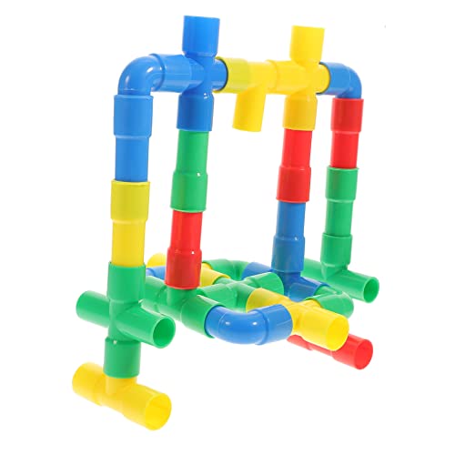 Garneck 1 Set Kinderzubehör Ineinander Greifendes Wasserrohr Bausteine Für Wasserrohr Puzzle Lernspielzeug Pädagogisches Kleinkinder Vorschul Gehirn Set von Garneck