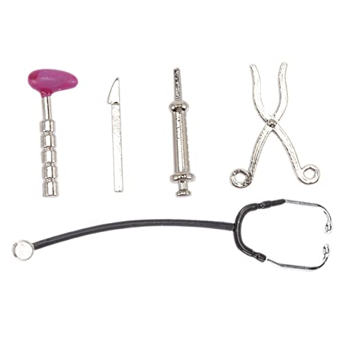Garneck 1 Set Mini Arztanzug Für Kinderarzt Spielset Arzt Kits Für Mini Arzt Werkzeuge Simulierte Arztausrüstung Simulierte Arzt Werkzeuge Legierung von Garneck