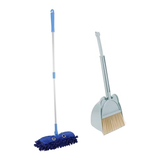 Garneck 1 Set Mini Besen Kehrschaufel Und Mopp Kinder Besen Und Mopp Set-mini Mopp Und Besen Für Kinder Housekeeping Pretend Spielen Reinigung Werkzeuge von Garneck