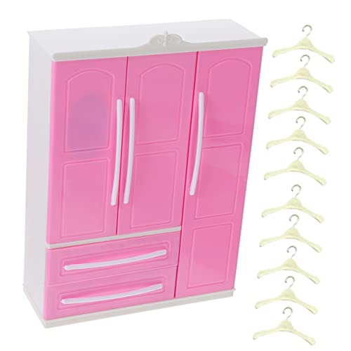 Garneck 1 Set Mini Kleiderbügel Für Kleidung Puppenkleiderständer Puppenschrank Und Kleiderbügel Puppengarderobenmöbel Puppengarderobe Kleiner Puppenkleiderschrank Kleiderschränke von Garneck