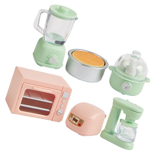 Garneck 1 Set Mini Küchenmodell Miniatur Küchengerät Puppenhaus Spielzeugküche Mini Küchenzubehör Mini Landschaftsverzierungen Miniatur Küchenutensilien Bauchmuskeln von Garneck