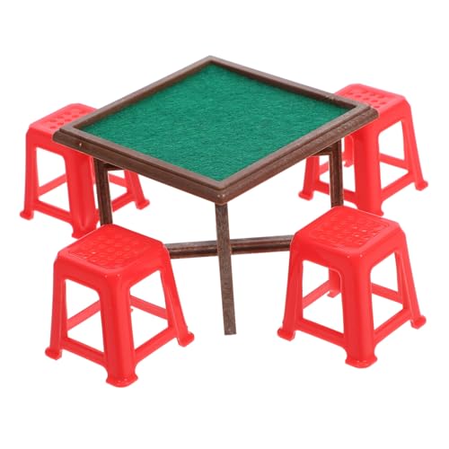 Garneck 1 Set Mini Mahjong Tisch Und Stuhl Miniaturen Für Zuhause Innenpuppe Für Winzige Mini Mahjong Stühle Miniatur Bastelarbeiten Miniatur Tisch Miniatur Möbel Garneck 1 Set Mini Mahjong Tisch Und Stuhl Miniaturen Für Zuhause Innenpuppe Für Winzige Mini Mahjong Stühle Miniatur Bastelarbeiten Miniatur Tisch Miniatur Möbel von Garneck