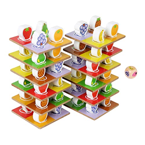 Garneck Stapelspiel Für Jungen Und Mädchen – Spielzeug – Stapelspielzeug Aus Holz Für Obst – Lernspielzeug von Garneck
