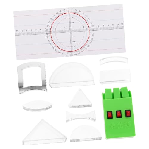 Garneck 1 Set Physics Science Kit Für Optische Experimente Umfasst Konvexe Konkave Spiegel- Und Prismenreflektor Für Lehren Und Demonstration von Garneck