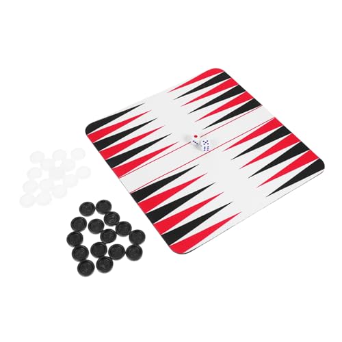 Garneck 1 Set Set Backgammon Flugzeug Tragbares Spiel Reisespiel Roadtrip Rucksackspiel Camping Brettspiel Roadtrip Spiel Brettspiele Tragbares Brettspiel Schachspiel Abs von Garneck