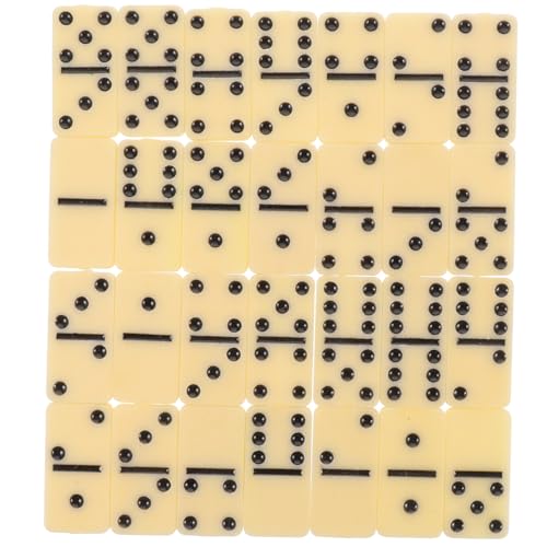 Garneck 1 Set Set Dominosteine ​​Bausteine ​​Brettspiele Haushalt Domino Party Brettspiele Domino Brettspiel Domino Block Melamin von Garneck