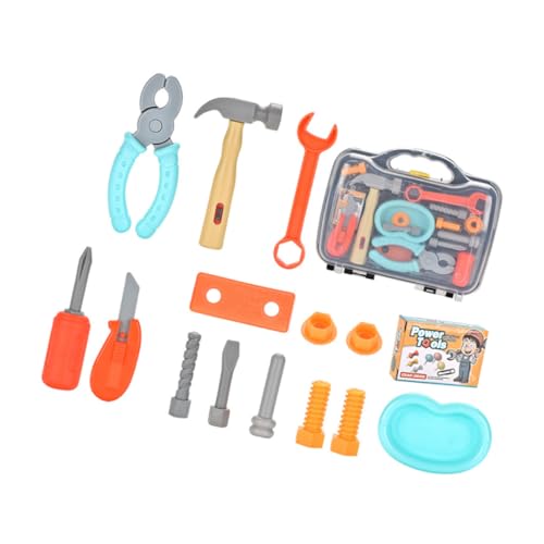 Garneck 1 Set Set Werkzeugkasten Kleinkindspielzeug Kinderspielzeug Kleinkind Lernspielzeug Lernwerkzeug Kinderspielzeug Pädagogisches Werkzeug Lernspielzeug Lustiges Kinderspielzeug von Garneck