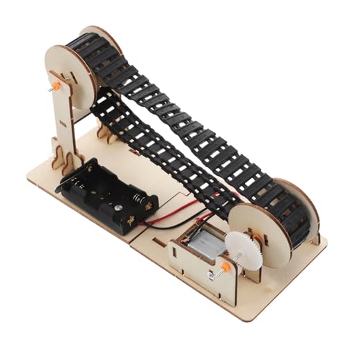 Garneck 1 Set Technische Experimente, Förderband-diys, Wissenschaftliche Kits Für Kinder, Förderband-DIY-montagemodellbausatz Aus Holz, DIY-technische Experimente, Förderband-Modell von Garneck