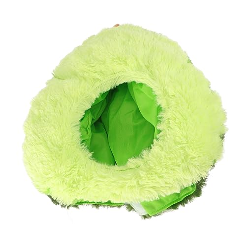Garneck 1 Stück Avocado-Kopfbedeckung Party lustige Avocado lustiger Fruchthut Cartoonhut Kind halloween deko Avocado-Hut Plüsch-Fruchtkappe Plüsch und pp Baumwolle Green von Garneck