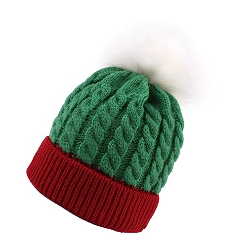 Garneck 1 Stück Babymütze Wintermützen für Männer Kostüm Motorhaube Kappe Mädchen Hut Mädchen Hüte wintermütze weihnachtsmütze Wollmütze für gestrickte Mütze Garn rot von Garneck