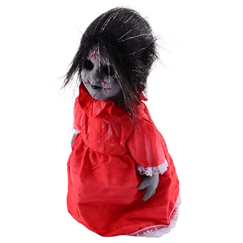 Garneck 1 Stück Halloween Sprachgesteuerte Geisterpuppe mit Leuchtenden Augen und Gruselige Geräusche für Party und Hausdekorationen für Halloween Dekorationen und Schaurige Requisiten Garneck 1 Stück Halloween Sprachgesteuerte Geisterpuppe mit Leuchtenden Augen und Gruselige Geräusche für Party und Hausdekorationen für Halloween Dekorationen und Schaurige Requisiten von Garneck