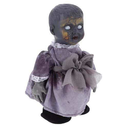Garneck 1 Stück Halloween Sprachgesteuerte Leuchtende Walking Puppe Gruselige Dekoration für Spukhaus und Halloween Party ohne Batterie mit Realistischer Bewegung und Soundeffekten für Garneck 1 Stück Halloween Sprachgesteuerte Leuchtende Walking Puppe Gruselige Dekoration für Spukhaus und Halloween Party ohne Batterie mit Realistischer Bewegung und Soundeffekten für von Garneck