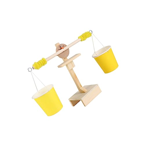 Garneck 1 Stück Holzwaage für kinderspielzeug kinderknallzeug Educational Toys zabawki stymulujące rozwój Kid Toys aus Holz Balkenwaage Waage Hölzern von Garneck