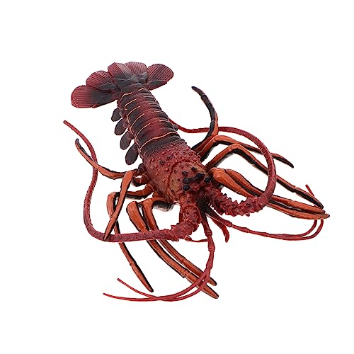 Garneck 1 Stück Hummer-Modell Dekorativ Realistisch Klein Weiches Simulation Stütze Hummer Figur Fälschung Künstlicher Hummer Gefälscht Tierspielzeug Modell Hummer Plastik Rot von Garneck