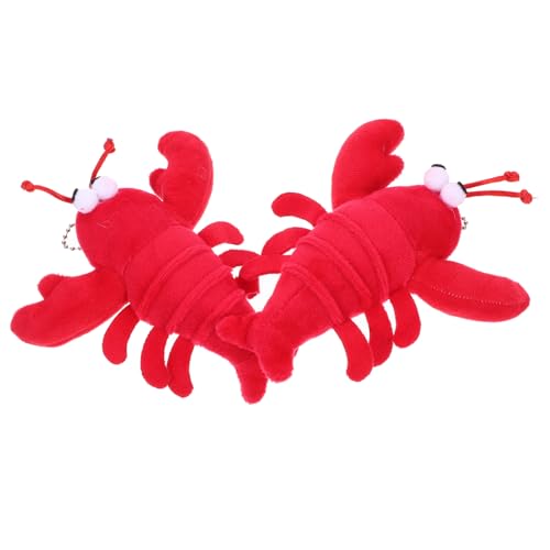 Garneck 1 Stück Hummer-plüsch-Puppe Puppenaugen Meerestiere Hamster Mini Kuscheltier Plüschanhänger Plüschtier -anhänger Pp Baumwolle Rot von Garneck