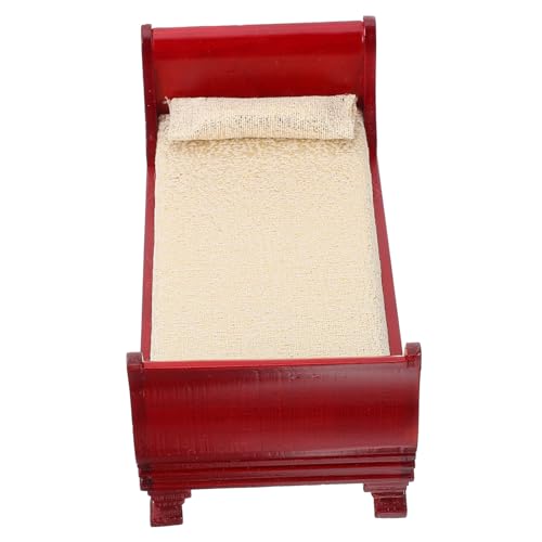 Garneck 1 Stück Mini Einzelbett Modell für Puppenhaus Robustes Design für Miniatur Dekoration und Attraktives Schlafzimmer Accessoire Garneck 1 Stück Mini Einzelbett Modell für Puppenhaus Robustes Design für Miniatur Dekoration und Attraktives Schlafzimmer Accessoire von Garneck
