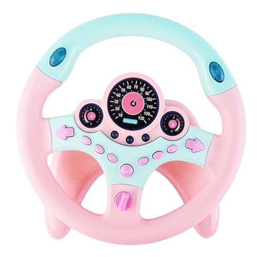 Garneck 1 Stück Simulation Steering Wheel für Interaktives Lernspielzeug mit Drehbarem Design Fördert Handwerkliche Fähigkeiten und Hand Augen Koordination Sicher und Kinderfreundlich von Garneck