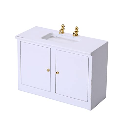 Garneck 1 Stück Waschbecken Set für Puppenhaus DIY Zubehör für Kleine Möbel Maßstab Niedliches Design mit Schrank Sicher und Leicht für Kreative Garneck 1 Stück Waschbecken Set für Puppenhaus DIY Zubehör für Kleine Möbel Maßstab Niedliches Design mit Schrank Sicher und Leicht für Kreative von Garneck
