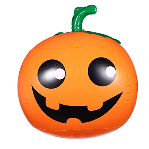 Garneck 1 Stück aufblasbarer kürbis halloween pumpkin halloweenkürbis halloween decor streudekor halloween halloweendeko riesig Ballon Ö Verdicktes umweltfreundliches PVC Orange von Garneck