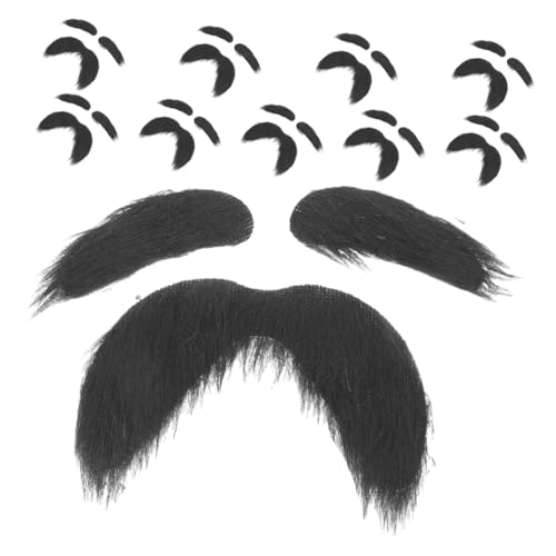 Garneck 10 Sätze Teiliges Selbstklebende Realistische Fake und Augenbrauen Vielseitige Kostümaccessoires für Erwachsene und Geeignet für Halloween Cosplay Party und Theater Garneck 10 Sätze Teiliges Selbstklebende Realistische Fake und Augenbrauen Vielseitige Kostümaccessoires für Erwachsene und Geeignet für Halloween Cosplay Party und Theater von Garneck