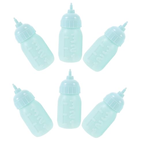 Garneck 10 Stück Babyflaschen Babypuppe Puppen Milchflasche Lernspielzeug Kindergeschenk Miniatur Milchflaschen Puppenflaschen Puppenzubehör Miniatur Flaschen Kunststoff von Garneck