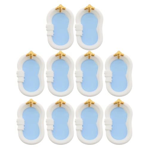 Garneck 10 Stück Babyhausbadewanne Puppenhaus-Badezimmer-Accessoires Puppenhaus Wohnzimmer Möbel Mini Spielzeugwanne Für Puppen Puppenhaus-Badezimmer-Requisiten Mikrobadewanne Plastik Weiß Garneck 10 Stück Babyhausbadewanne Puppenhaus-Badezimmer-Accessoires Puppenhaus Wohnzimmer Möbel Mini Spielzeugwanne Für Puppen Puppenhaus-Badezimmer-Requisiten Mikrobadewanne Plastik Weiß von Garneck