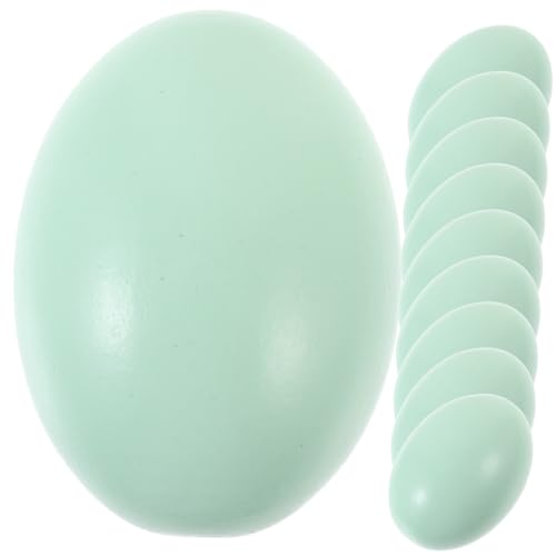 Garneck 10 Stück Bemaltes Vorgibt Hühner Kleine Leere Spielzeuge Für Eier Künstliche Eier Zum Dekorieren Kreatives Ei Eierdekorationen Für Den Desktop Grün Holz Garneck 10 Stück Bemaltes Vorgibt Hühner Kleine Leere Spielzeuge Für Eier Künstliche Eier Zum Dekorieren Kreatives Ei Eierdekorationen Für Den Desktop Grün Holz von Garneck