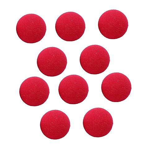 Garneck 10 Stück Clown-Nasen-Requisite Clown-Kostüme Schreimaske gefälschter Ring Zirkuskostüm Plüsch halloween costume halloween kleidung Clownnase Clown-Nase-Partygeschenk Schwamm rot Garneck 10 Stück Clown-Nasen-Requisite Clown-Kostüme Schreimaske gefälschter Ring Zirkuskostüm Plüsch halloween costume halloween kleidung Clownnase Clown-Nase-Partygeschenk Schwamm rot von Garneck