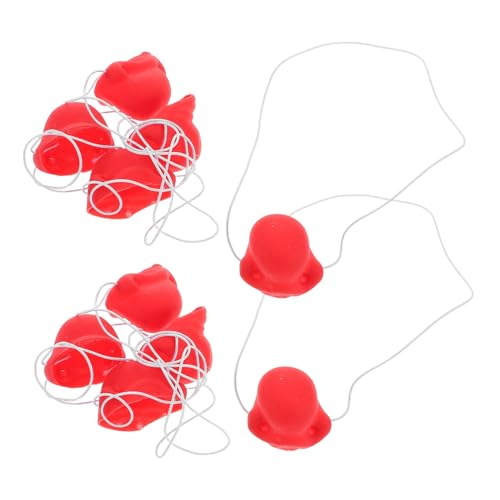 Garneck 10 Stück Clownsnase Clown kostüm Rentier Nase Gefälligkeiten für Zirkuspartys Nase Kostüm Clownnase Kostümnase Clown -Cosplay Nasenschmuck kostüm Clown Damen Emulsion rot von Garneck