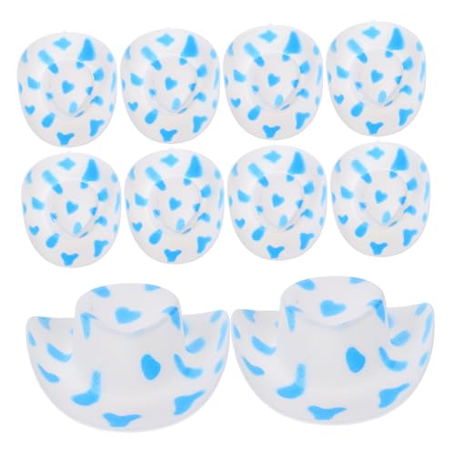 Garneck 10 Stück Cowboy-Hut Weinflaschenverschluss Hut Kuchen -Toper -Hut Mini-schneemannmütze Besteckhalter Mini-Hut-Haarspange Puppe Cowboyhüte Party Cowboy Hüte Blau Plastik Garneck 10 Stück Cowboy-Hut Weinflaschenverschluss Hut Kuchen -Toper -Hut Mini-schneemannmütze Besteckhalter Mini-Hut-Haarspange Puppe Cowboyhüte Party Cowboy Hüte Blau Plastik von Garneck