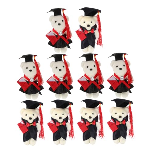 Garneck 10 Stück DIY Bouquet Material für Studierende Abschluss-Stofftier Dekoration Kleiner Bär aus Plüsch Stand Bär der Abschlusssaison Miniatur-Abschlussbär Grad Animal Schaum Schwarz Garneck 10 Stück DIY Bouquet Material für Studierende Abschluss-Stofftier Dekoration Kleiner Bär aus Plüsch Stand Bär der Abschlusssaison Miniatur-Abschlussbär Grad Animal Schaum Schwarz von Garneck